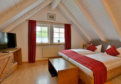 Blick in ein Gästezimmer