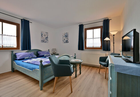 Blick in ein Gästezimmer