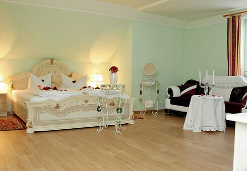 Blick in ein Gästezimmer