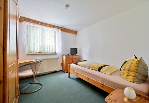 Blick in ein Gästezimmer