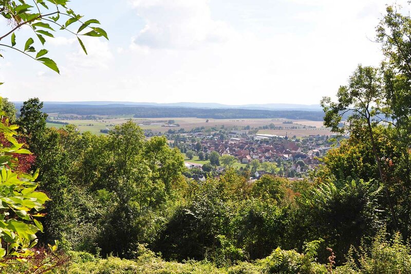 Blick auf Heldburg