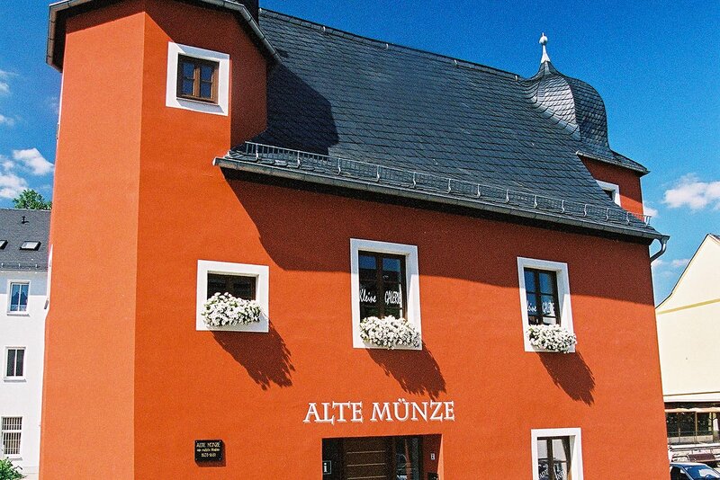 Alte Münze auf dem Neumarkt