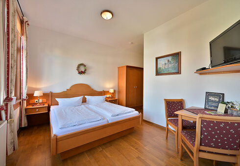 Blick in ein Gästezimmer