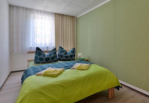 Blick in ein Gästezimmer