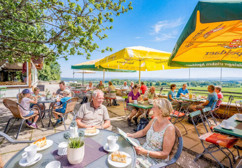 Biergarten in den Sommermonaten