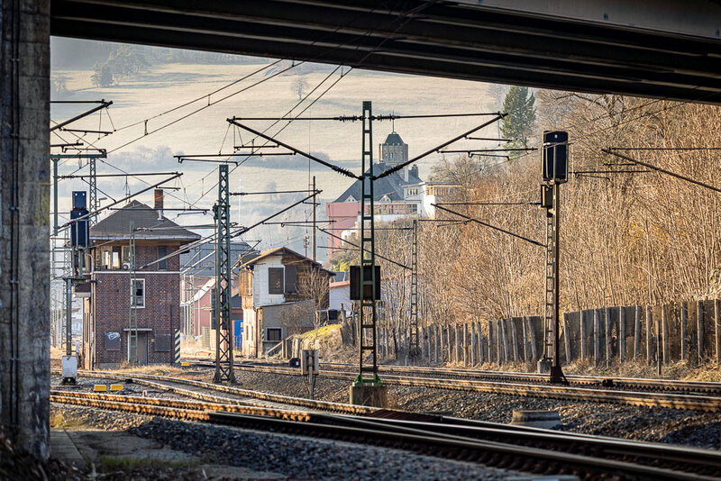 historischen Bahnhofsgebäude