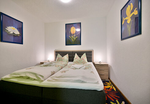 Blick in ein Gästezimmer