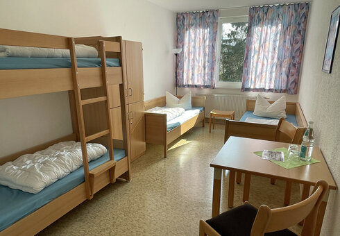 Blick in ein Gästezimmer