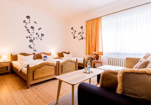 Blick in ein Gästezimmer
