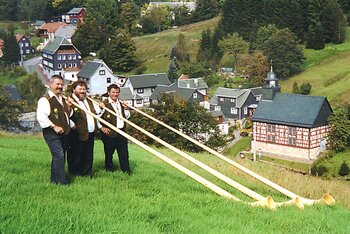 Original Vessertaler Alphornbläser