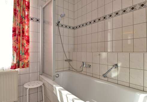 Blick in eine Badezimmer