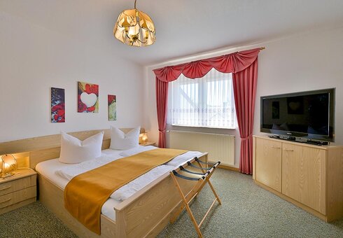 Blick in ein Gästezimmer