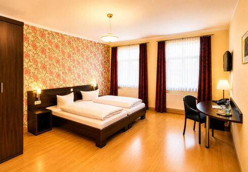 Blick in ein Gästezimmer