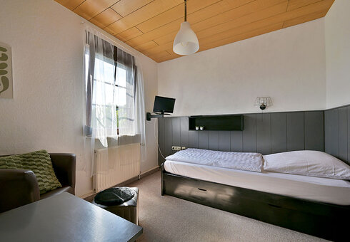 Blick in ein Gästezimmer