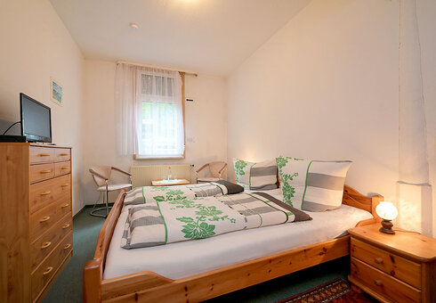 Blick in ein Gästezimmer