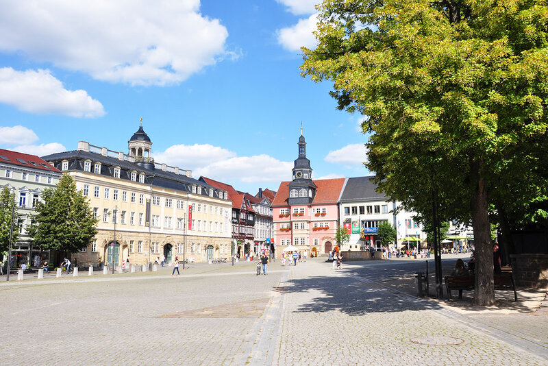 Marktplatz in Eisenach / Thüringen