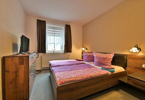 Blick in ein Doppelzimmer