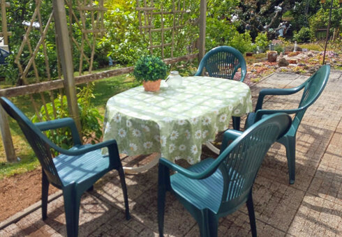 Sitzecke im Garten
