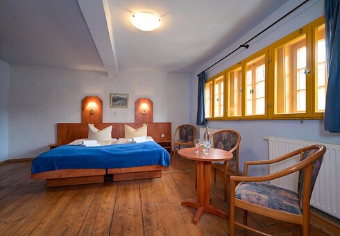 Blick in ein Gästezimmer
