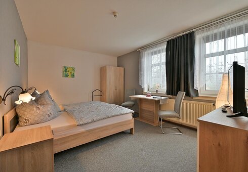 Blick in ein Doppelzimmer