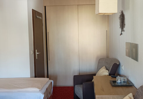 Blick in ein Gästezimmer