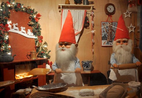 Weihnachtswichtel im Backhaus