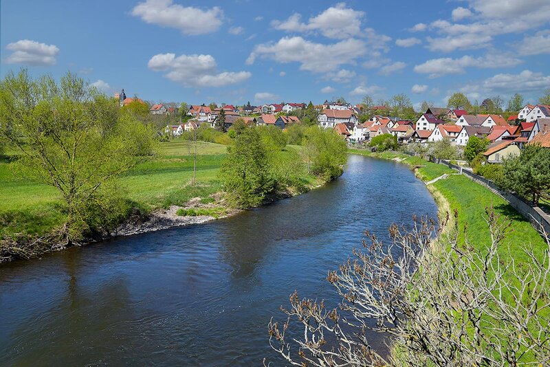 Fluss Werra in Breitungen