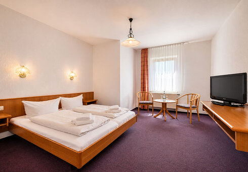 Blick in ein Gästezimmer