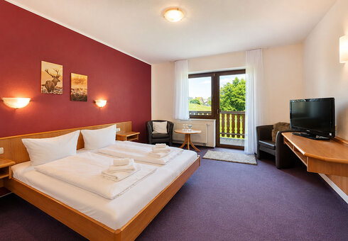 Blick in ein Gästezimmer