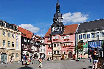 Markt mit Rathaus in Eisenach