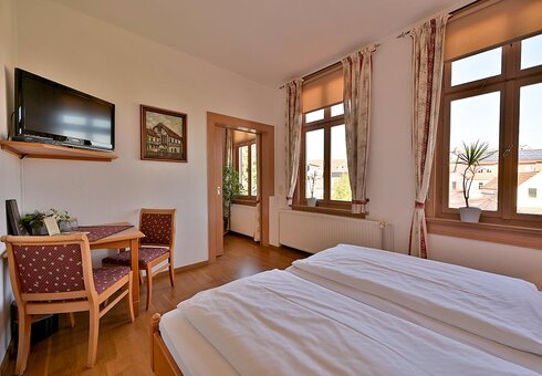 Blick in ein Gästezimmer