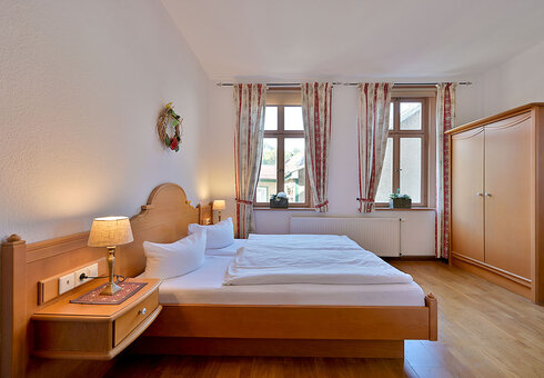 Blick in ein Gästezimmer