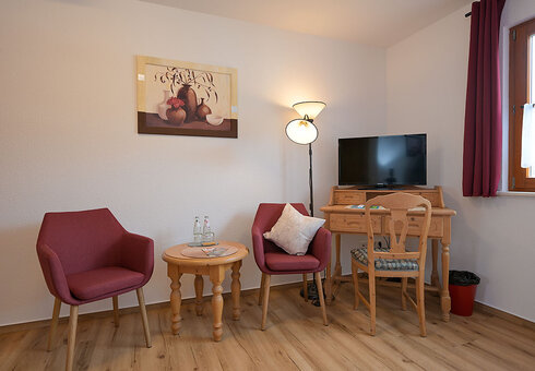 Blick in ein Gästezimmer