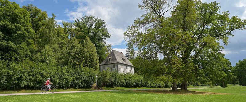 Ilmpark mit Goethes Gartenhaus in Weimar