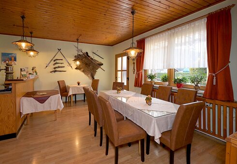 Blick in den Frühstücksraum