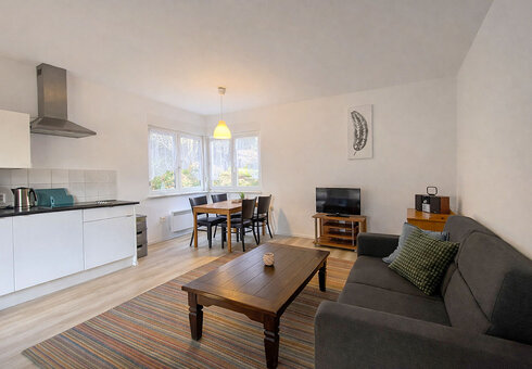 Blick in einen Bungalow