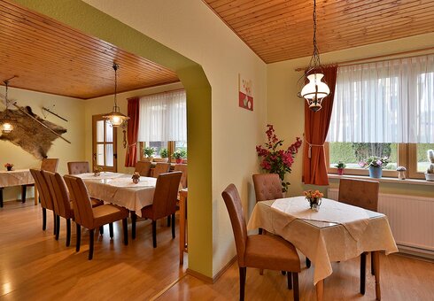 Blick in den Frühstücksraum