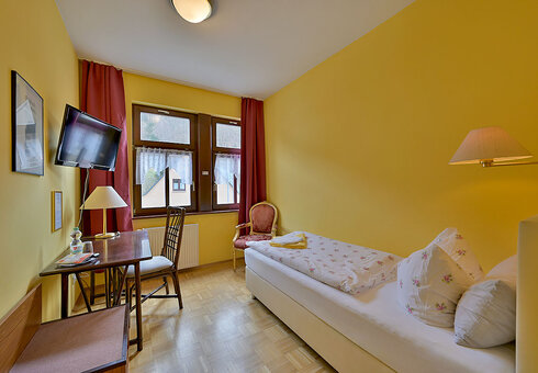 Blick in ein Gästezimmer