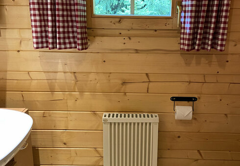 Blick in das Blockhaus