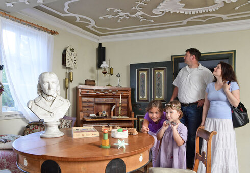 Ausstellung über Friedrich Fröbel (Foto: Dörte Hagenguth)
