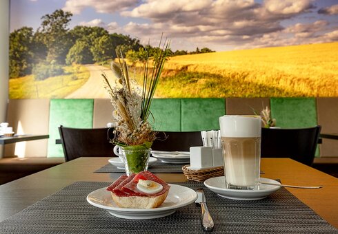 Blick in den Frühstücksraum