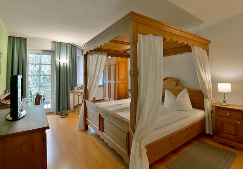 Blick in ein Gästezimmer