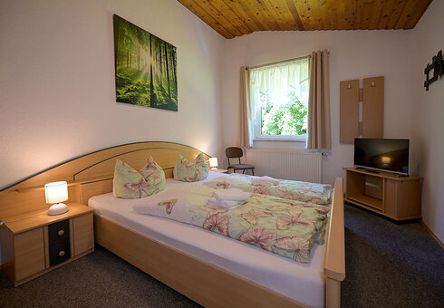 Blick in ein Gästezimmer