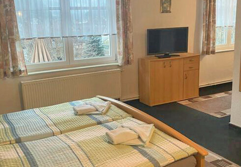 Blick in ein Gästezimmer