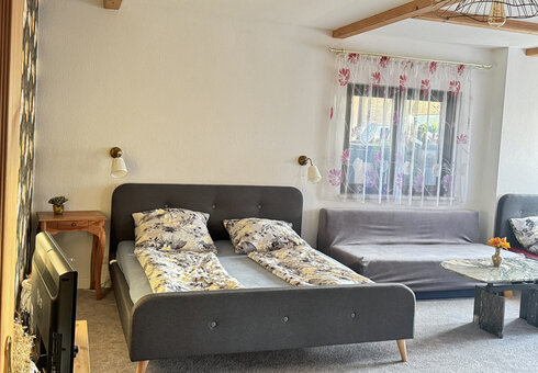 Betten im Wohn-/Schlafraum