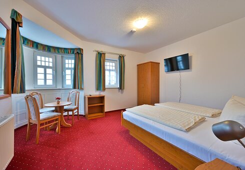 Blick in ein Gästezimmer