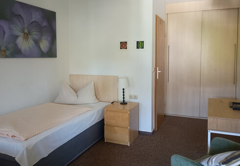 Blick in ein Gästezimmer