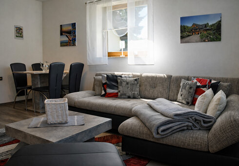 Blick in das Wohnzimmer