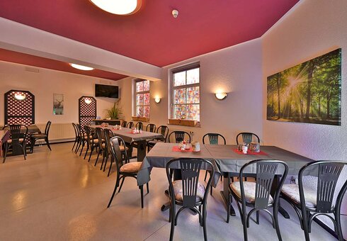 Blick in den Frühstücksraum