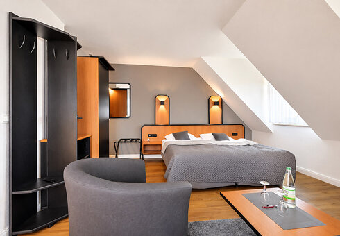 Blick in ein Gästezimmer